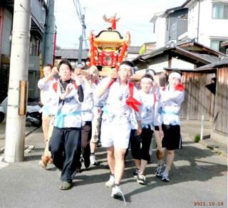 田中神社お祭りに参加2