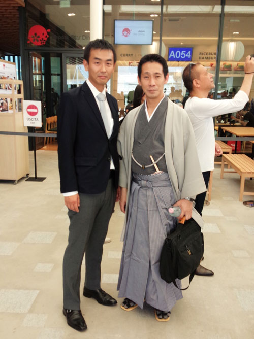 ミラノ万博京都デー式典にて。珍しいツーショット！津田議長と。
