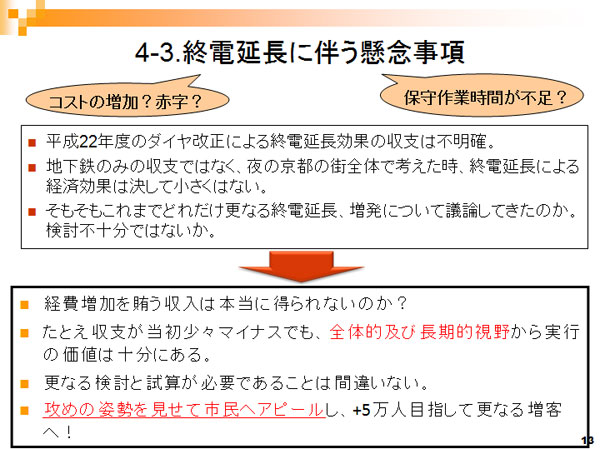 地下鉄終電の延長に関する調査報告書13